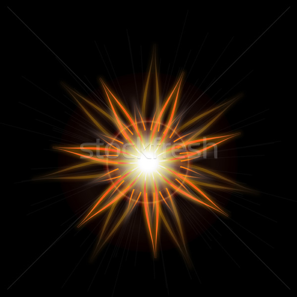 Brilhante estrela luz efeito Foto stock © Loud-Mango