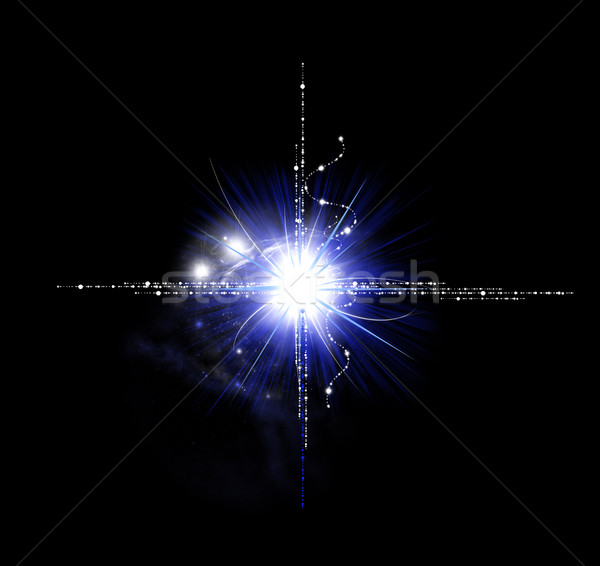 Optyczny świetle star efekt realistyczny Zdjęcia stock © Loud-Mango