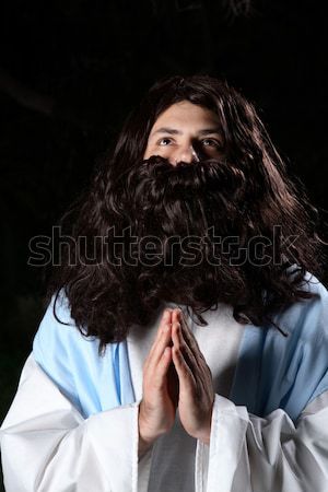 Ima férfi ahogy Jézus imádkozik kert Stock fotó © lovleah