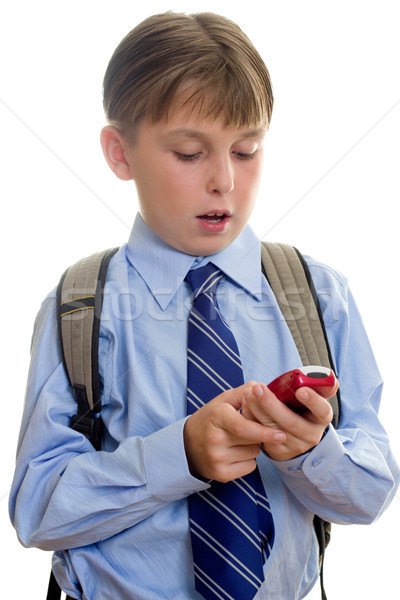çocuk sms öğrenci öğrenci Stok fotoğraf © lovleah