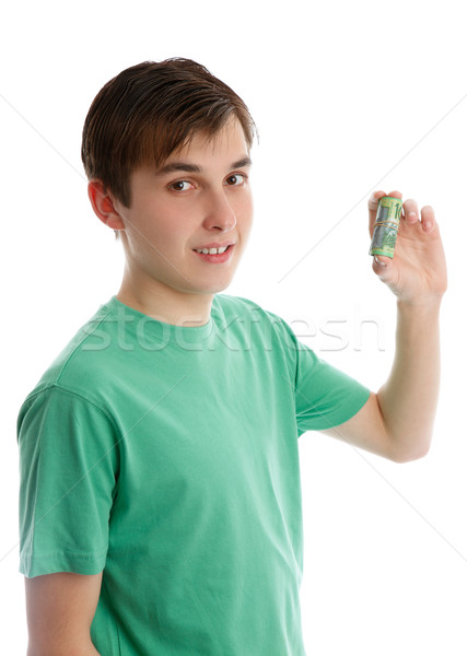 Teenager holding some money Stock photo © lovleah