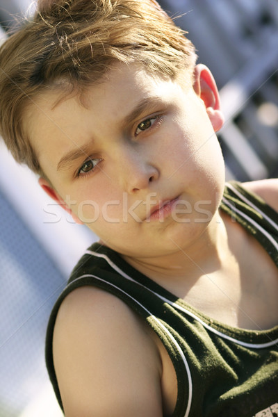 Chłopca młody chłopak patrząc Zdjęcia stock © lovleah