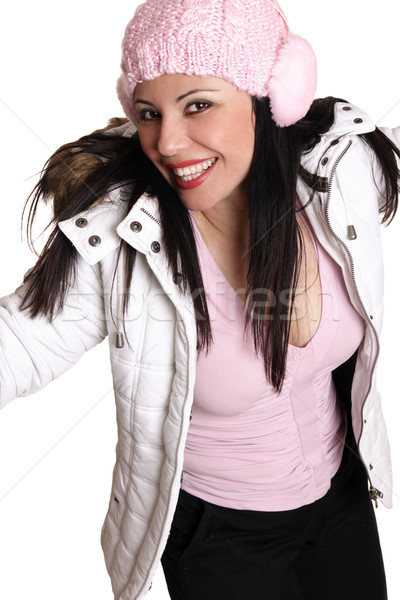 Happy Smiling Winter Woman Stock photo © lovleah