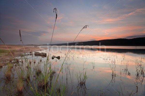Lake Burralow after sunset Australia Stock photo © lovleah