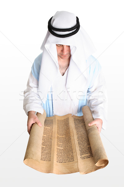 Man showing scroll Stock photo © lovleah