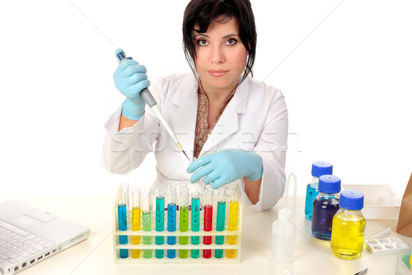 Stock photo: Scientist in laboratory