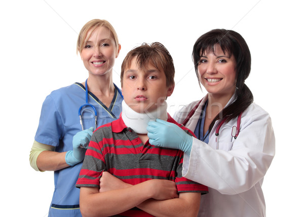 Stock photo: Medical staff spinal care