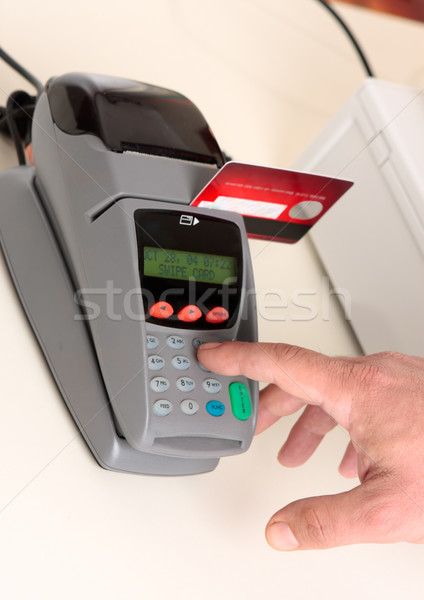 Retail - Credit or debit card transaction Stock photo © lovleah