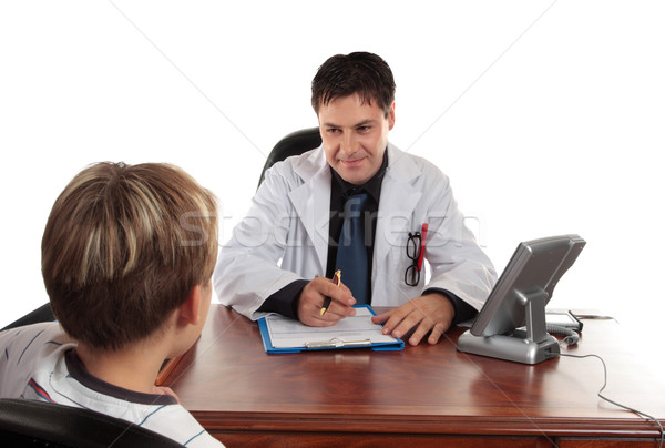 Paediatrician doctor with child Stock photo © lovleah