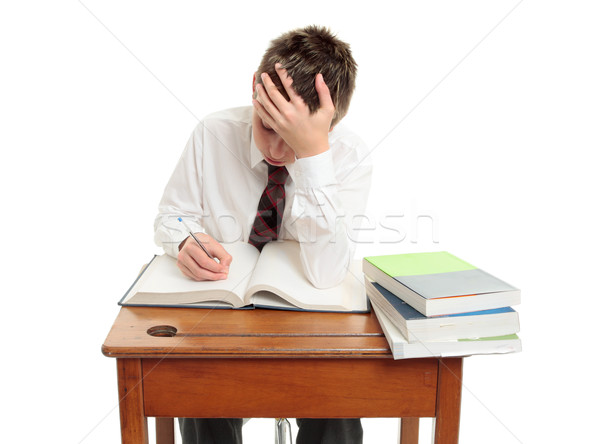 High school student at desk Stock photo © lovleah
