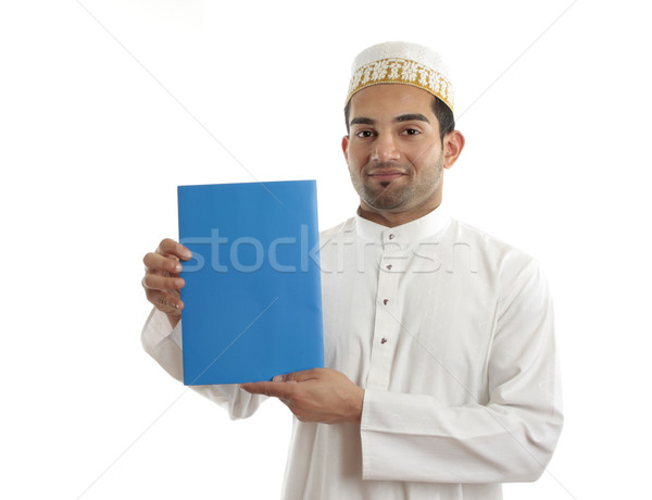 Közel-keleti arab üzletember olasz félvér visel Stock fotó © lovleah