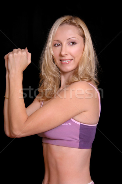 Woman fitness exercise Stock photo © lovleah