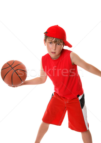 Boy playing game  basketball Stock photo © lovleah