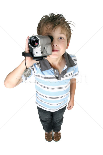 Video Filme Bilder einfach Spaß Junge Stock foto © lovleah