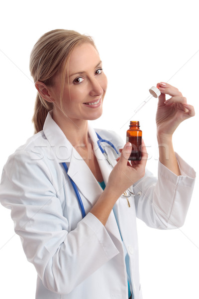Kliniczny piękna lekarza maść Zdjęcia stock © lovleah