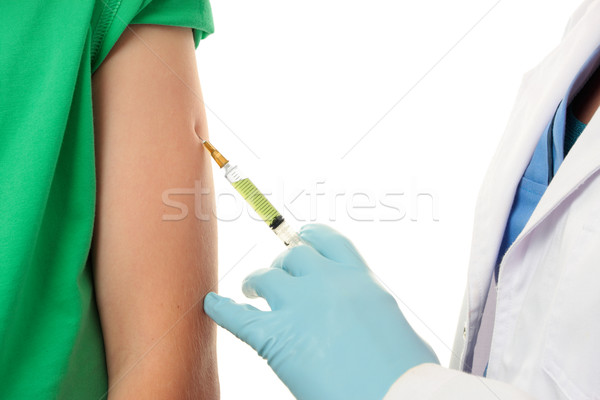 Injektion Immunisierung Spritze Nadel Medizin Stock foto © lovleah