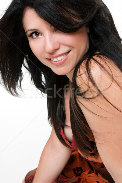Beautiful happy smiling woman Stock photo © lovleah