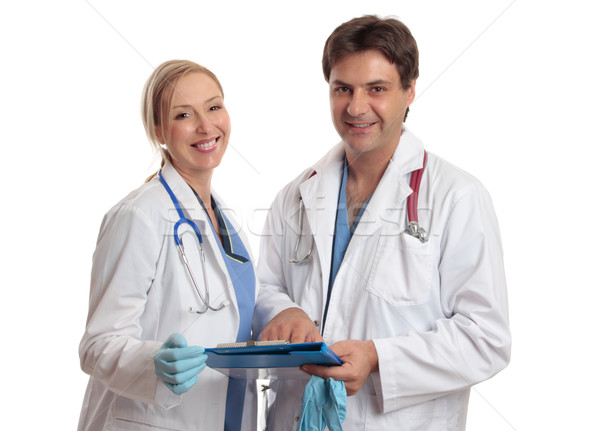 Artsen chirurgen ander gezondheidszorg professionals glimlachend Stockfoto © lovleah