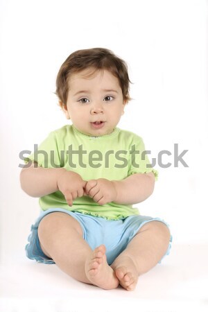 Hermosa bebé adorable sesión cal Foto stock © lovleah