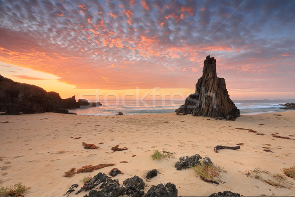 Pirámide rock punto sur sensacional amanecer Foto stock © lovleah