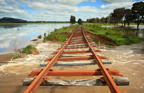 Poder paisaje Australia central oeste rail Foto stock © lovleah
