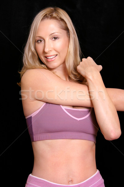 Foto stock: Mulher · fitness · engrenagem · corpo · esportes · beleza