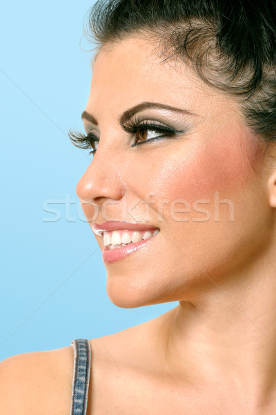 Beautiful woman face looking sideways  Stock photo © lovleah