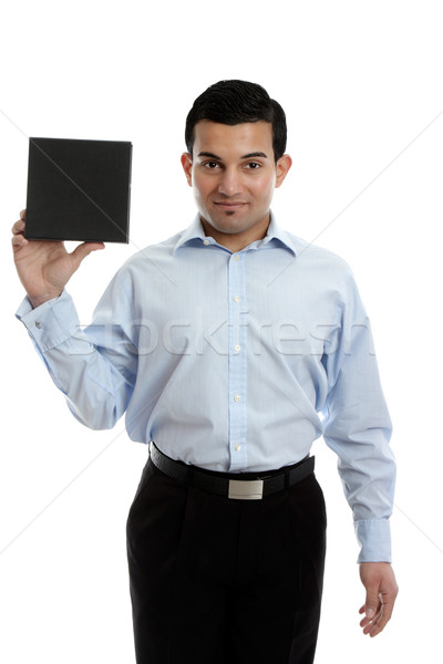 Businessman holding a product Stock photo © lovleah