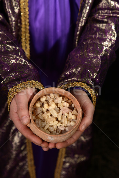Bowl of frankincense Stock photo © lovleah