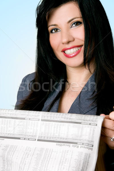 Amistoso asesor financiero sonriendo banquero hipoteca corredor Foto stock © lovleah