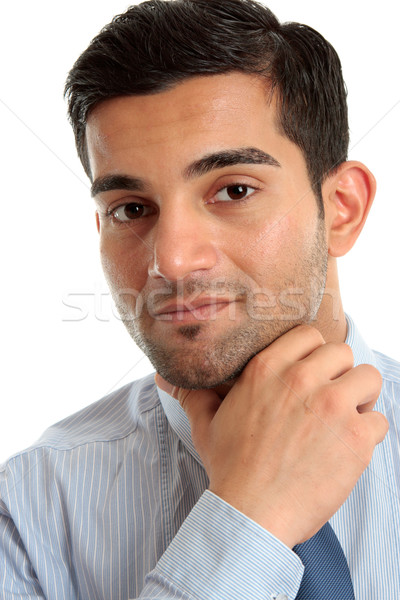 Confident businessman thinking Stock photo © lovleah