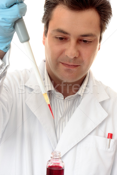 Scientist working in laboratory Stock photo © lovleah