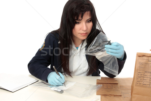 Evidenza poliziesco scena del crimine conservato può forte Foto d'archivio © lovleah