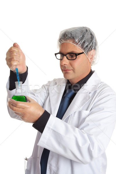 Scientist with laboratory sample Stock photo © lovleah