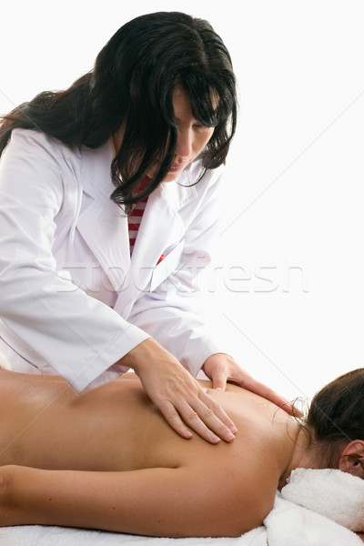Stock photo: Soothing Hands Back Massage
