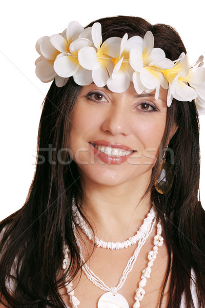 Tropical brunette Stock photo © lovleah
