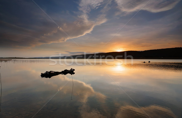 Lake Burralow sunset Stock photo © lovleah