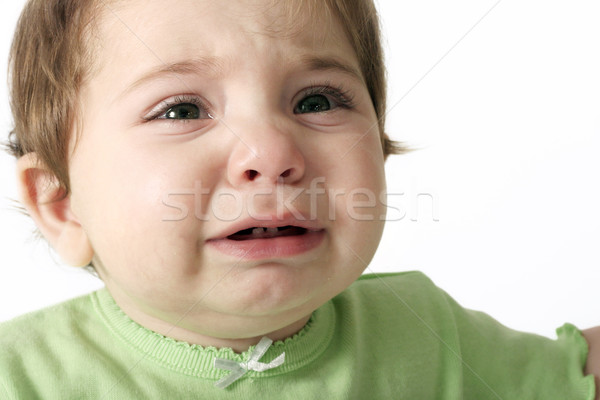 Płacz baby łzy głodny zmian Zdjęcia stock © lovleah