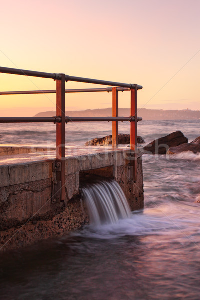 North Curl Curl Pool overflow Stock photo © lovleah