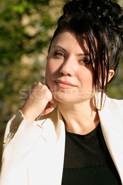 Sunlit Businesswoman Stock photo © lovleah