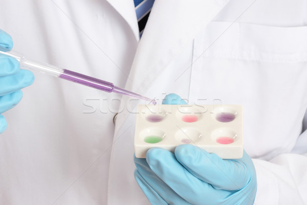 Medical laborator juridic laborator om de ştiinţă Imagine de stoc © lovleah