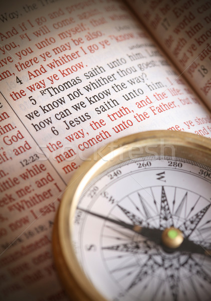 Need Direction  Jesus is the way  John 14:6 Stock photo © lovleah