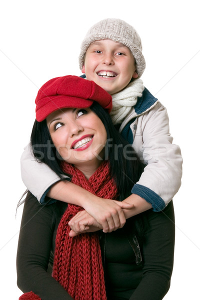 [[stock_photo]]: Heureux · parental · relations · mère · enfant · amusement