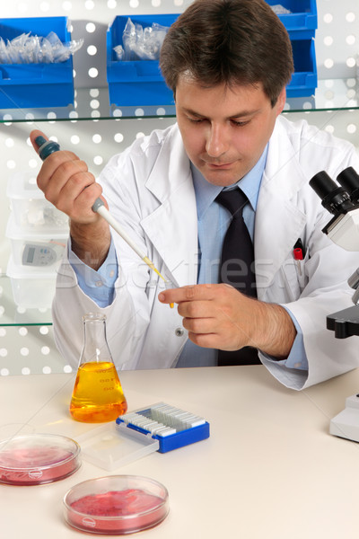 Man working in a laboratory Stock photo © lovleah
