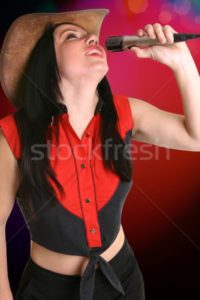 Stock photo: Country Western Singer Performer