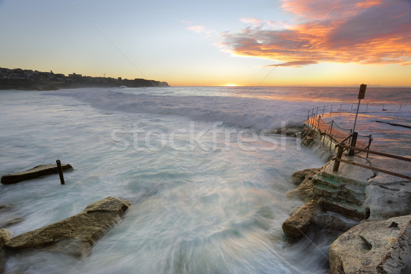 Bronte Beach at sunrise Stock photo © lovleah
