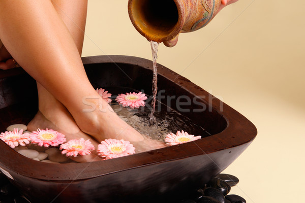 Soothing foot soak Stock photo © lovleah