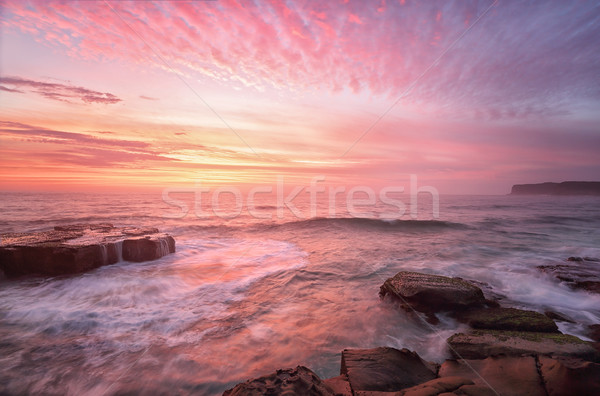 Napfelkelte észak tengerpart Ausztrália különleges nyár Stock fotó © lovleah