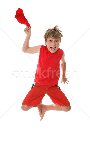 Boy with Zest for Life Leaping Stock photo © lovleah