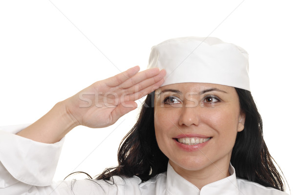 Chef Saluting Stock photo © lovleah